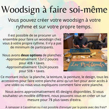 Charger l'image dans la galerie, Woodsign kit - Woodsign à faire soi-même